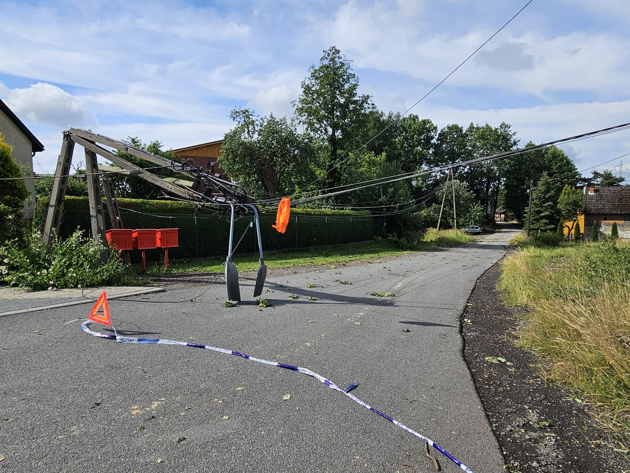 Skutki burzy w naszym sołectwie